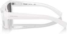 Load image into Gallery viewer, NEW PRADA Unisex PR 24YS 4615S0 White Frame Dark Grey Lens Sunglasses MSRP $475
