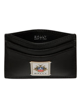 Load image into Gallery viewer, Bally 6309707 Black Leather Card Case MSRP $330
