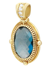 Load image into Gallery viewer, Konstantino 18K Gold with Diamonds Pendant with Chain MEMK04005-18KT-318 MSRP $1785
