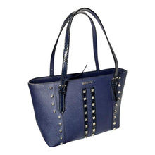 Load image into Gallery viewer, Bally Supra 6219158 Ladies Blue Leather Grained Tote Bag MSRP $780
