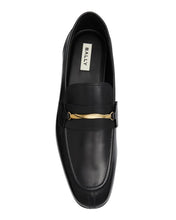 Load image into Gallery viewer, Bally Genos 6304150 Men&#39;s Black Calf Leather Loafers MSRP $1180
