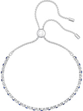 Load image into Gallery viewer, Swarovski Subtle Trilogy 5465383 Blue &amp; White Matrix Tennis Bracelet MSRP $139
