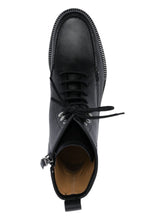 Load image into Gallery viewer, Bally Nokor 6239793 Men&#39;s Black Moc Toe Leather Boots Size 8 MSRP $809
