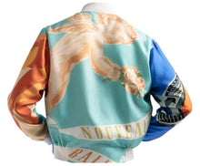 Load image into Gallery viewer, Bally 6304133 Men&#39;s Multicolor Silk Graphic-Print Bomber Jacket MSRP $2150
