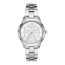 Load image into Gallery viewer, Michael Kors Runway MK6587 Women&#39;s Silver-Tone Quartz 38mm Watch MSRP $297
