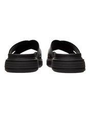 Load image into Gallery viewer, Bally Jake 6300473 Men&#39;s Black/Red Calf Plain Leather Sandals MSRP $390
