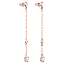 Load image into Gallery viewer, Swarovski One 5439316 Rose Gold-Tone Plated &amp; Crystal Pierced Drop Earrings $120
