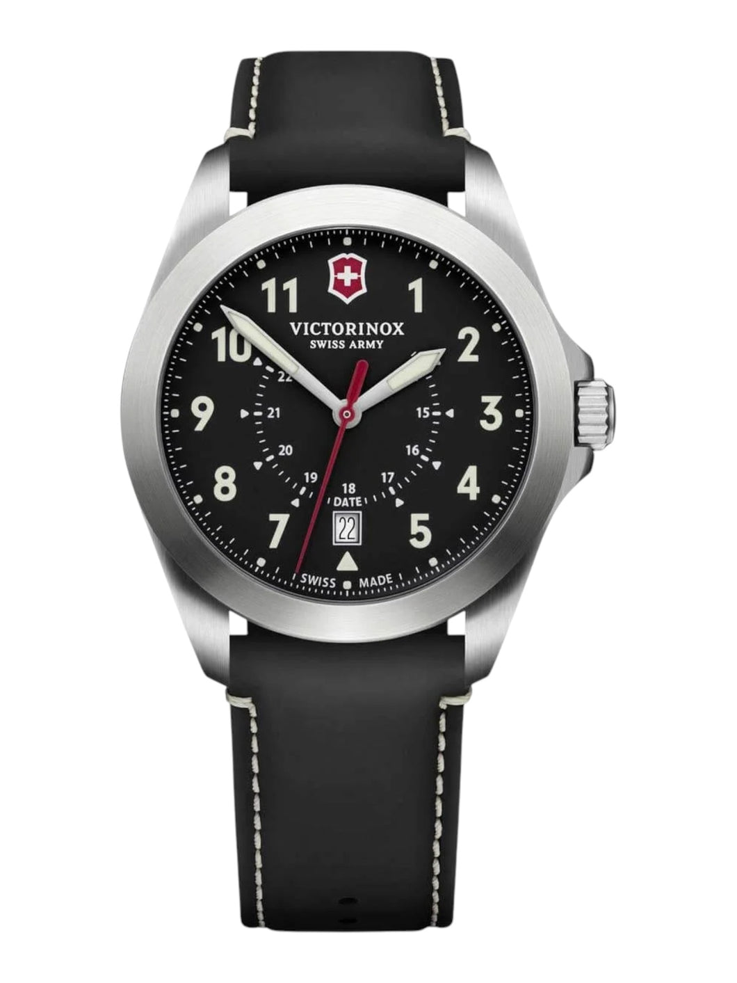 Victorinox Swiss Army 241963Heritage Quartz Leather Strap Men's Watch MSRP$475