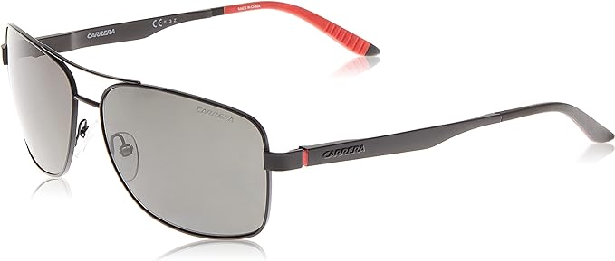 CARRERA Men's 206/12 Dark Ruthenium Grey Polarized Sunglasses MSRP $176 NEW