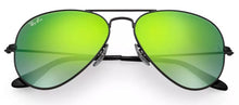 Load image into Gallery viewer, Ray-Ban RB3025 002/4J Aviator Flash Black Green Gradient Mirror 58-14
