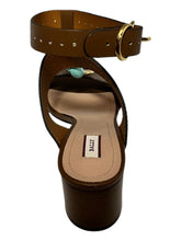 Load image into Gallery viewer, Bally Otta 6225837 Ladies Ring-embellished Perforated Leather Sandals MSRP $875
