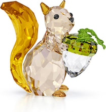 Load image into Gallery viewer, Swarovski Crystal Idyllia Squirrel &amp; Acorn Figurine 5683617
