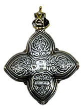 Load image into Gallery viewer, Konstantino 18K &amp; Silver Onyx Pendant with Chain MEMK5114-120-CUT MSRP $1930
