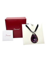 Load image into Gallery viewer, Baccarat 2810405 Psydelic Pendant Purple Mordore Crystal and Silver MSRP $510
