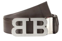 Load image into Gallery viewer, Bally 6232393 Mirror B Reversible Leather Striped/Brown Belt EU 80/US 32 MSRP $450
