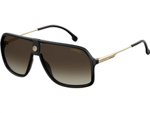 Load image into Gallery viewer, CARRERA Unisex 1019/S Black Frame Brown Gradient Lenses Aviator Sunglasses $169
