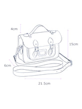 Load image into Gallery viewer, Cambridge Satchel MINNA0210MPG The Mini Violet Leather CrossBody Bag MSRP $265
