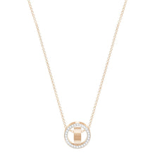 Load image into Gallery viewer, Swarovski Hollow 5289495 Rose Gold Plated &amp; Crystal Pendant Necklace MSRP $169

