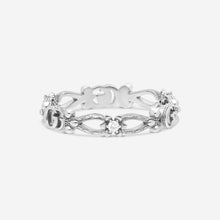 Load image into Gallery viewer, Gucci 18K White Gold and Diamonds Flora Ring YBC6298270020 MSRP $1,490
