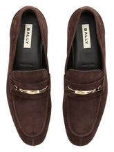 Load image into Gallery viewer, Bally Genos 6304149 Men&#39;s Ebano Suede Leather Loafers MSRP $1188

