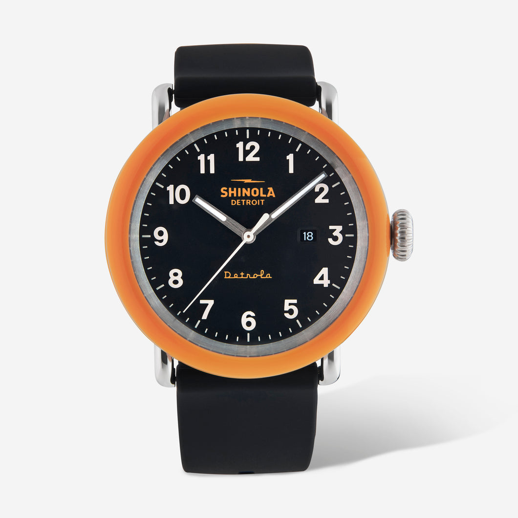 NEW SHINOLA Detrola Unisex The No. 2 S0120161966 Orange Watch MSRP $395
