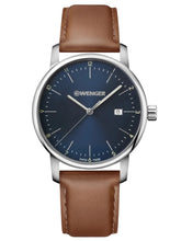 Load image into Gallery viewer, Wenger Swiss Army Men&#39;s 01.1741.111 Urban Classic Blue Dial Watch 42mm
