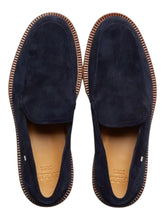 Load image into Gallery viewer, Bally Novald 6302846 Men&#39;s Midnight Suede Leather Loafers MSRP $650
