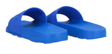 Load image into Gallery viewer, Bally Slaim 6231513 Blue Elettrico Rubber Slide Sandals Size 8 $295
