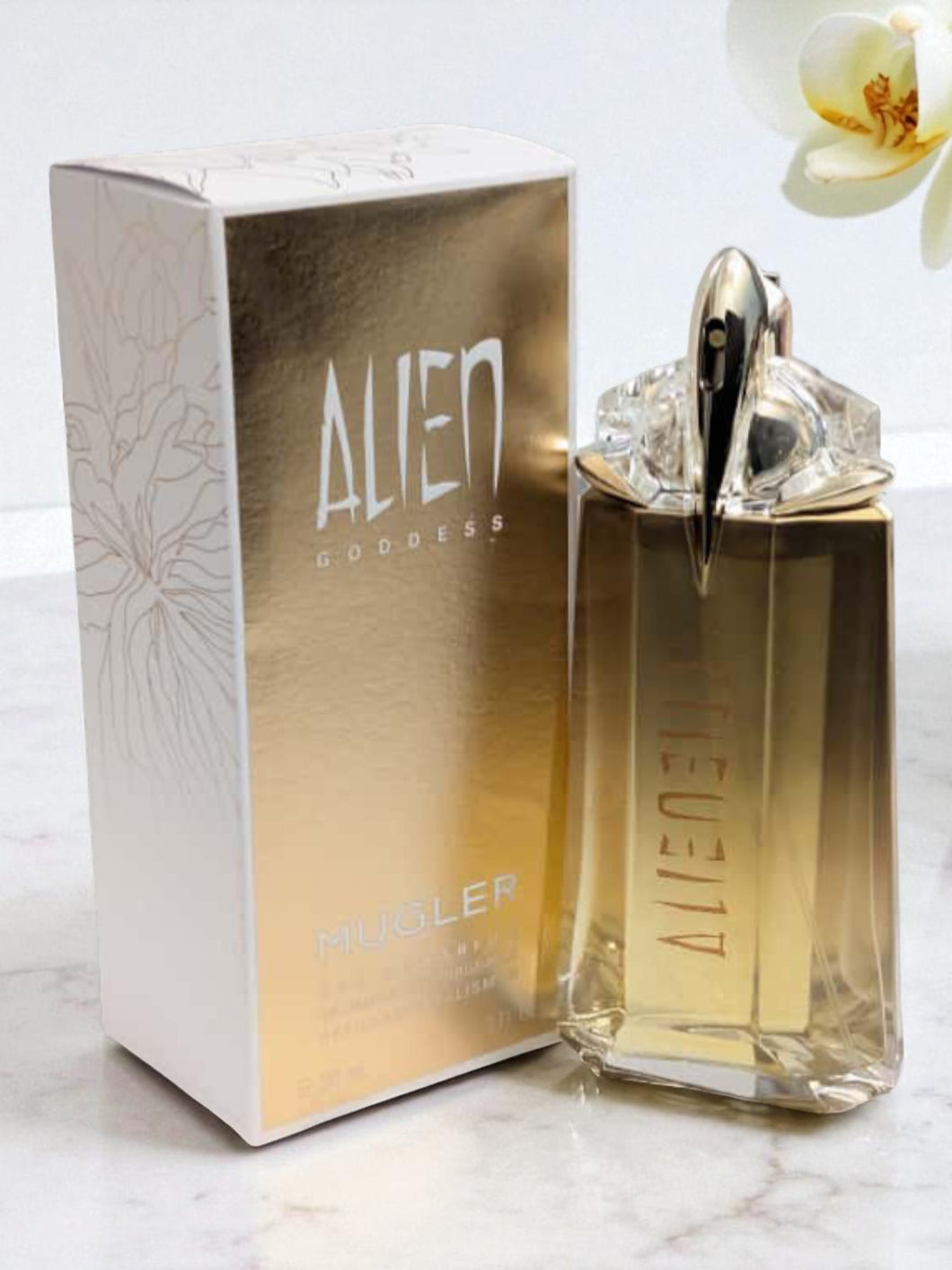 Alien Goddess By Mugler 3 oz/ 90 ml Eau De Parfum For Women Refillable MSRP $185