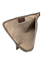 Load image into Gallery viewer, Salvatore Ferragamo 629960 Gancini Logo-Embossed Clutch Bag/Pouch Taupe MSRP$950
