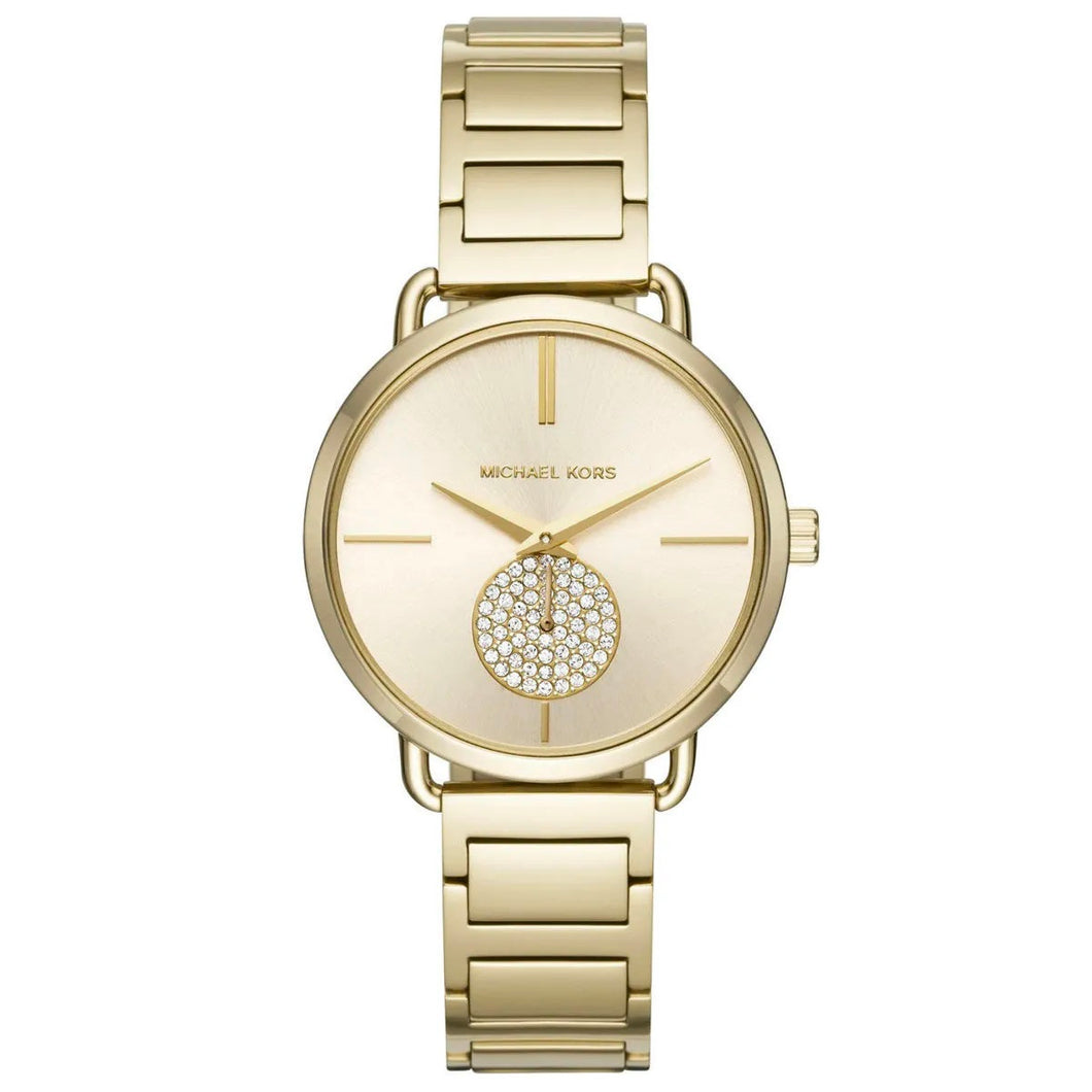 Michael Kors Portia MK3639 Women's Gold-Tone Quartz 37mm Watch MSRP $250