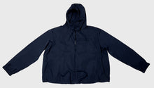 Load image into Gallery viewer, Bally 6301237 Navy Blue Waterproof Hooded Raincoat MSRP $450
