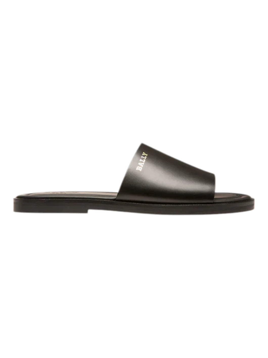 Bally Jammer6238058 Men's Black Plain Leather Sandals MSRP $570