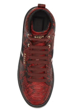 Load image into Gallery viewer, Bally Meson 6301301 Men&#39;s Snakeskin Embossed High Top Sneaker MSRP $720
