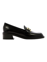 Load image into Gallery viewer, Bally Ellyane 6301289 Women&#39;s Black Leather Brushed Moccasins MSRP $790
