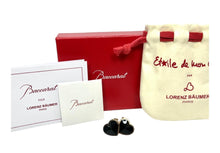 Load image into Gallery viewer, Baccarat 2812897 Etoile Mon Coeur Vermeil Gold Black Crystal Earrings MSRP$540
