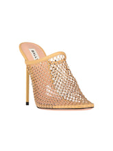 Load image into Gallery viewer, Bally Tyna 6304038 Women's Rattan Crystal Mesh Pumps MSRP $1350
