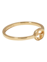 Load image into Gallery viewer, Gucci Interlocking G 18K Yellow Gold Ring YBC679115001 MSRP $880
