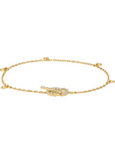 Load image into Gallery viewer, Gucci GG Running 18K Yellow Gold &amp; Diamond Bracelet YBA481671001017 MSRP $2,300
