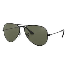 Load image into Gallery viewer, Ray-Ban RB3025 002/58 Polished Black Aviator G-15 Green Polarized 58-14
