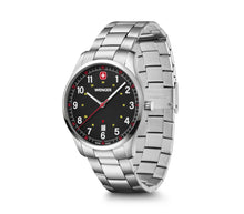 Load image into Gallery viewer, WENGER Swiss Army 01.1441.131 Men&#39;s City Sport Black Dial Watch 42mm MSRP $160
