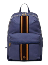 Load image into Gallery viewer, Bally 6304611 Treckk Marine Fabric &amp; Leather Backpack MSRP $1570
