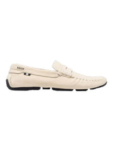 Load image into Gallery viewer, Bally Pier 6302842 Men's Cream White Leather Driving Loafers MSRP $678
