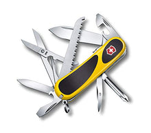 Load image into Gallery viewer, Victorinox Evolution S18 Grip Yellow &amp; Black Swiss Army Knife 15 Functions 2.4913.SC8

