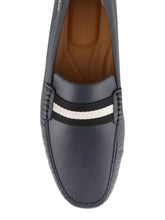 Load image into Gallery viewer, Bally Pearce 6206926 Men's Blue Navy Leather Loafers MSRP $678

