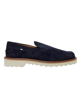 Load image into Gallery viewer, Bally Novald 6302846 Men&#39;s Midnight Suede Leather Loafers MSRP $650
