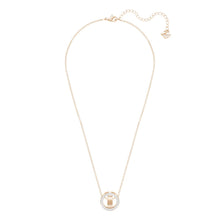 Load image into Gallery viewer, Swarovski Hollow 5289495 Rose Gold Plated &amp; Crystal Pendant Necklace MSRP $169
