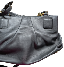 Load image into Gallery viewer, Salvatore Ferragamo 547641 Florence Gancini Black With Chain Tote Bag MSRP $2000
