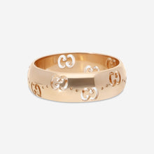 Load image into Gallery viewer, Gucci Icon 18K Rose Gold Band Ring YBC804335002013 Size 6.5 MSRP $1,850
