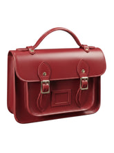 Load image into Gallery viewer, Cambridge Satchel MINNA1008MBN10101 The Mini Red Leather CrossBody Bag MSRP $265
